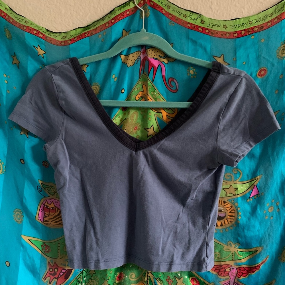 Blue crop top!